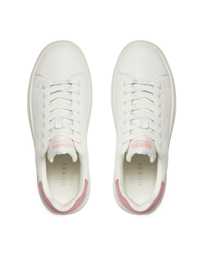 Guess Sneakersy Guess Elbina FLJELB LEA12 Biały
