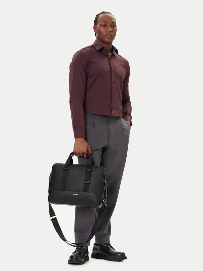 Tommy Hilfiger Torba za prenosnik Tommy Hilfiger Th Modern Computer Bag AM0AM13637 Črna