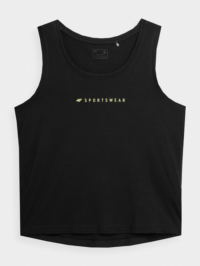 4F 4F Top 4FSS23TTSHF567 Schwarz Regular Fit