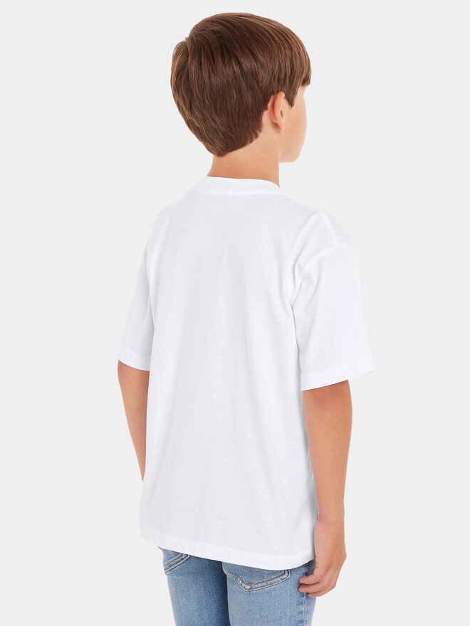 Calvin Klein Jeans Calvin Klein Jeans Camiseta Inst Ck Aop IB0IB02106 Blanco Boxy Fit