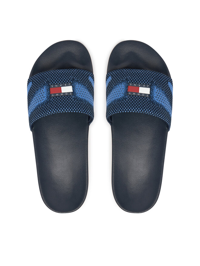 Tommy Jeans Pantoletten Tommy Jeans Tjm Summer Sandal 26 EM0EM01697 Dunkelblau