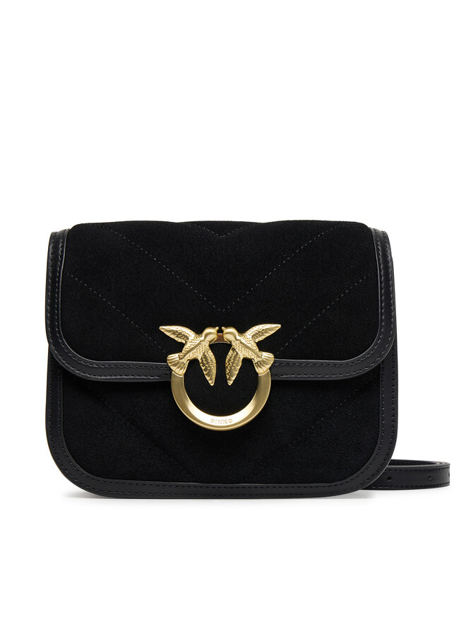 PINKO Handtasche PINKO Love Box Bag Fl Mini AI 25-26 PLTT 104297 A2JH Schwarz