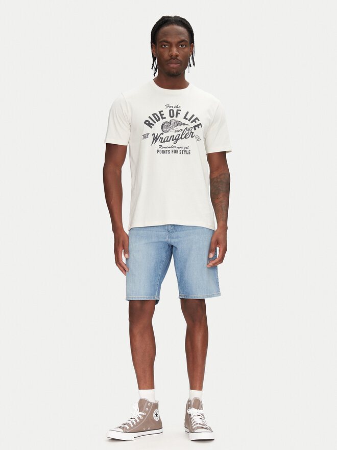 Wrangler Wrangler Póló Americana 112362791 Ekru Regular Fit