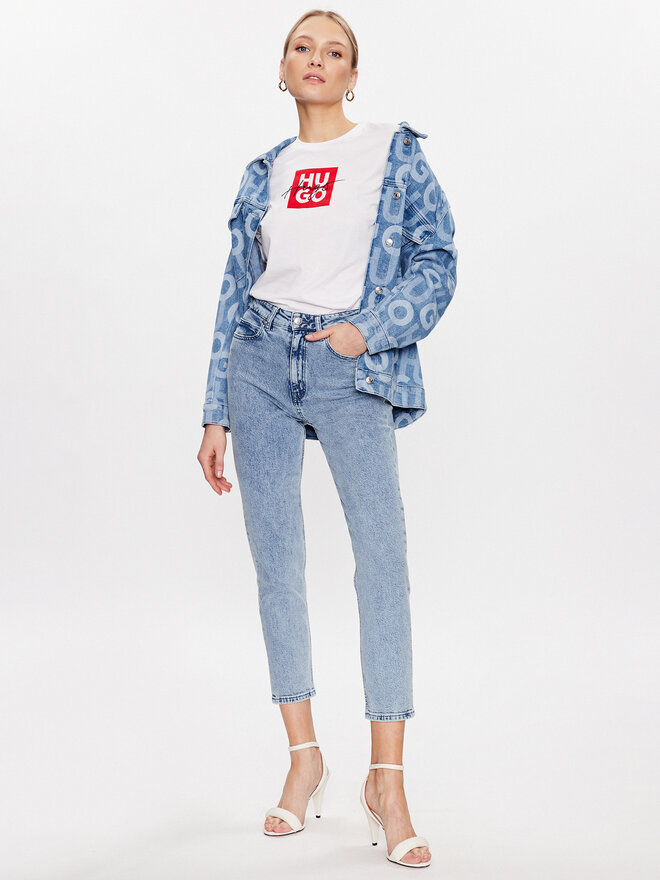 HUGO Hugo Футболка Dashire_3 50485373 Білий Regular Fit