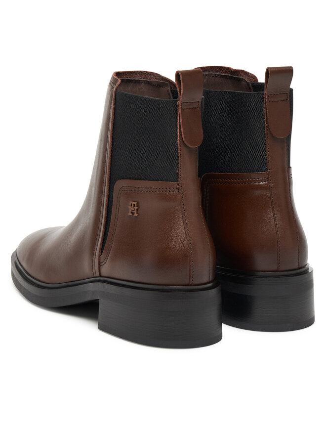 Tommy Hilfiger Μποτάκια με λάστιχο Tommy Hilfiger Minimal FW0FW08978 Καφέ