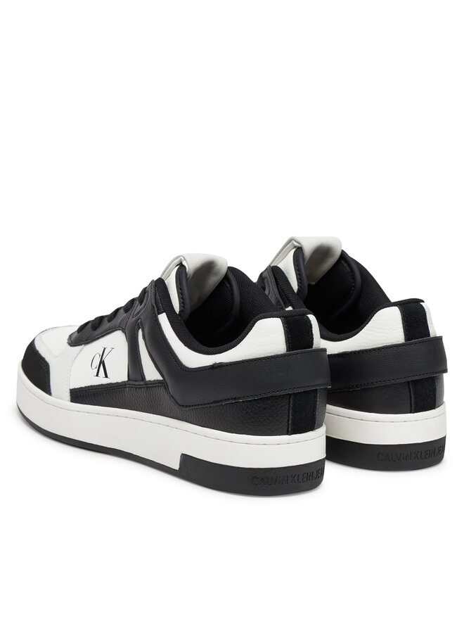 Calvin Klein Jeans Sneakers Calvin Klein Jeans Basket Cup Low Laceup Lth Mix YM0YM01308 Alb