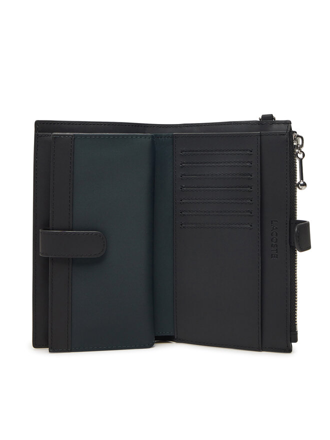 Lacoste Duży Portfel Damski Lacoste NF4987DZ Czarny