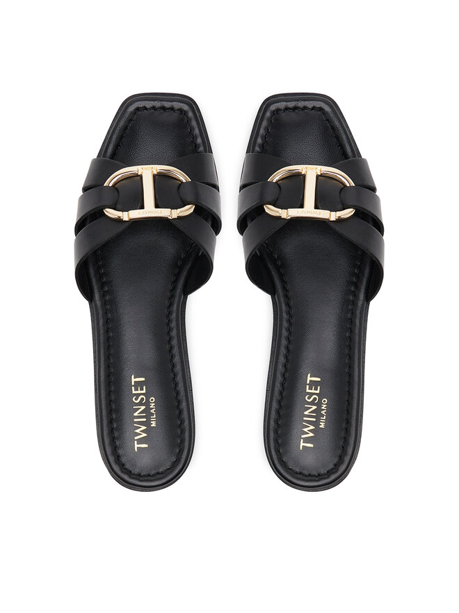 TWINSET Παντόφλες TWINSET 251TGT090 Μαύρο