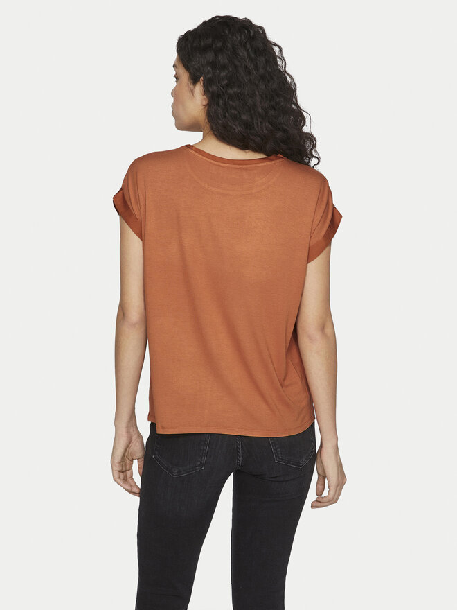 Vila Vila Футболка Ellette 14059563 Оранжевий Regular Fit