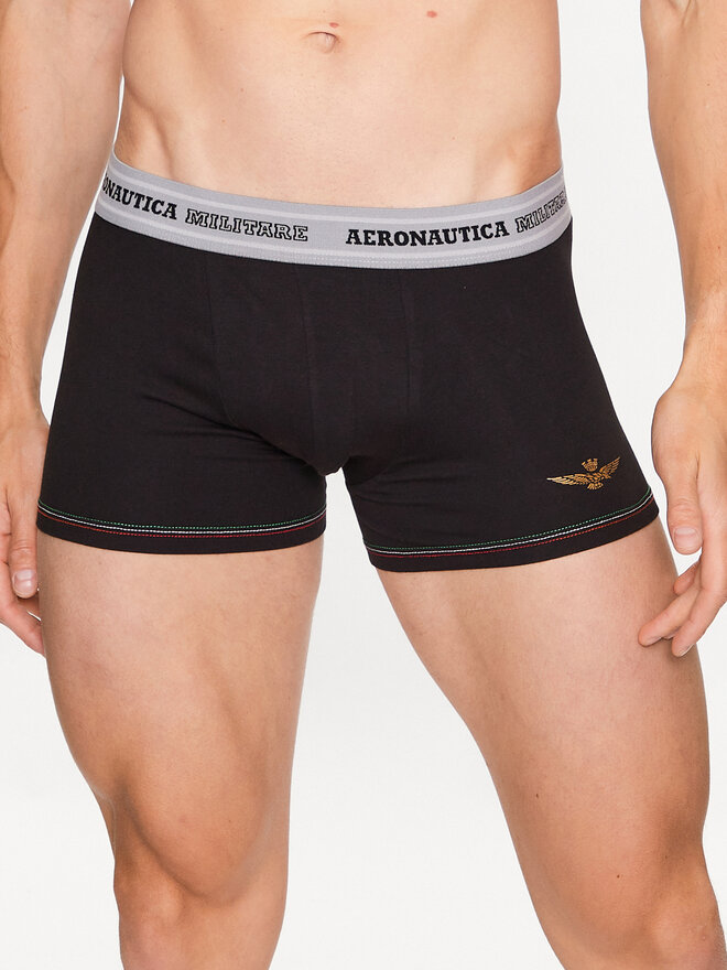 Aeronautica Militare Aeronautica Militare 2er-Set Boxershorts AM1UBX003 Schwarz