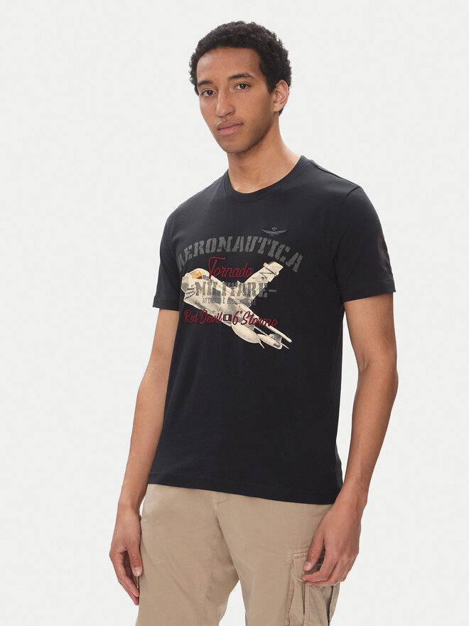 Aeronautica Militare Aeronautica Militare T-Shirt 251TS2406J641 Dunkelblau Regular Fit