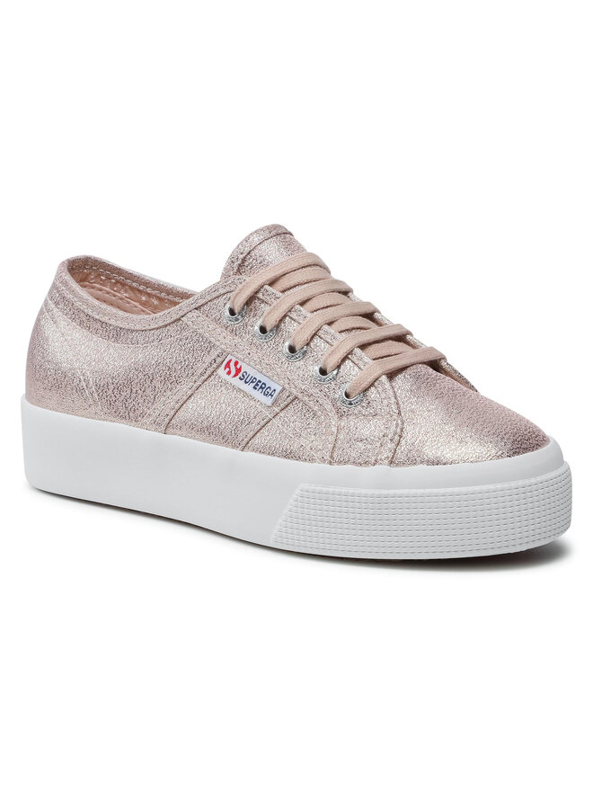 Sneakers aus Stoff Superga 2730 Lame S2116UW Rosa eschuhe