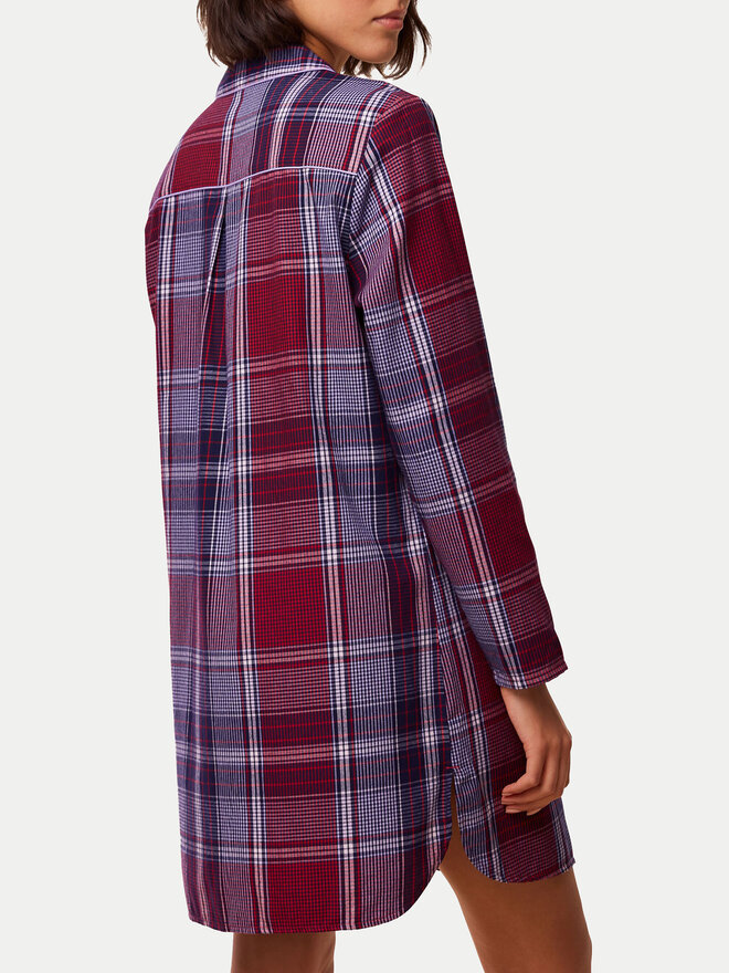Triumph Triumph Nočna srajca Boyfriend NDW X Checks 10216520 Bordo rdeča
