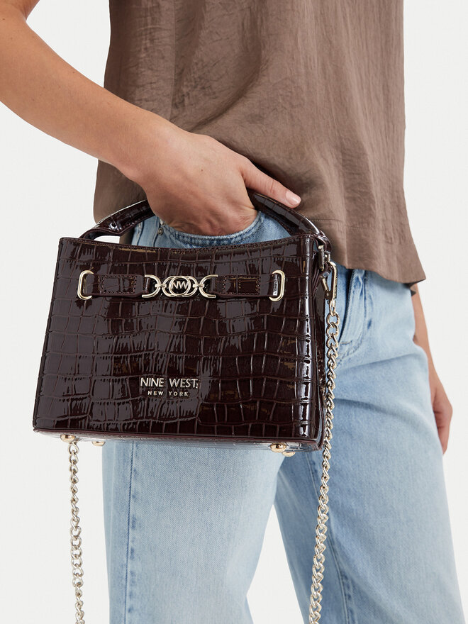 Nine West Handtasche Nine West EO-CITY GRACE-LDA9420 CROCO Braun