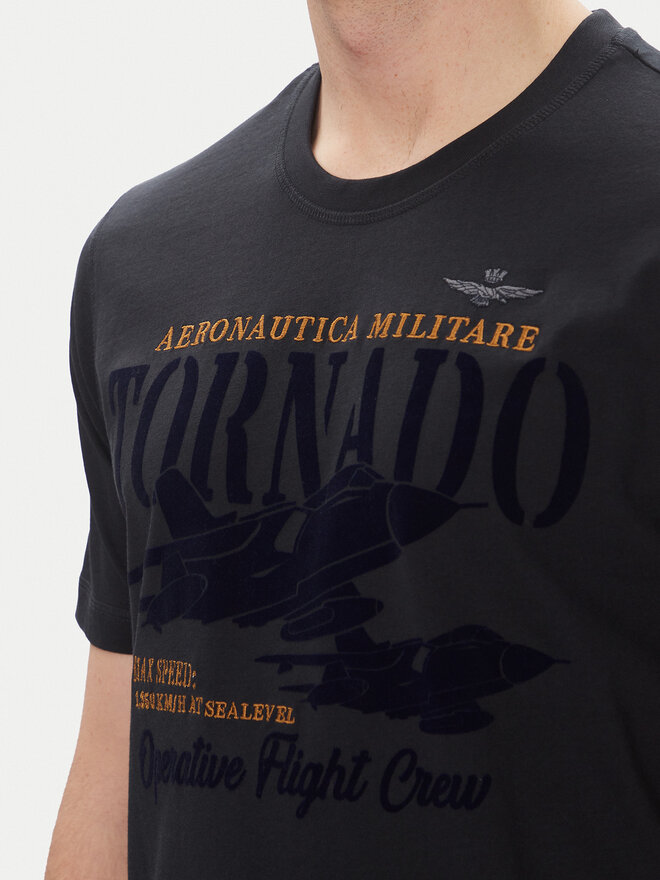 Aeronautica Militare Aeronautica Militare Camiseta 251TS2405J641 Azul marino Regular Fit