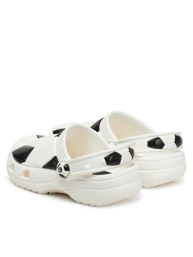 Crocs Şlapi Crocs Classic Soccer Ball Clog K 210157 Alb