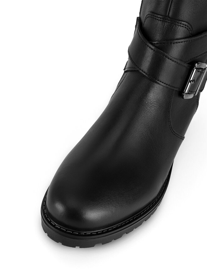 Remonte Kozačky ve vojenském stylu Remonte R6593-00 Černá