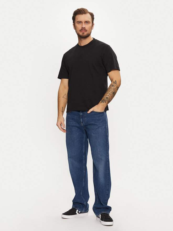 Jack&Jones Jack&Jones Marškinėliai Urban Edge 12254412 Juoda Loose Fit
