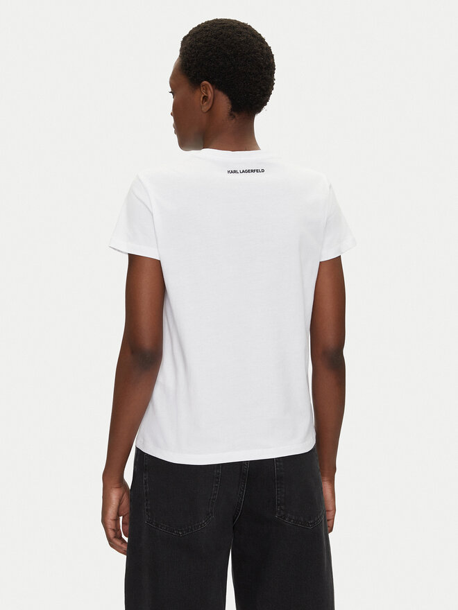 KARL LAGERFELD KARL LAGERFELD T-Shirt A2W17120 Λευκό Regular Fit