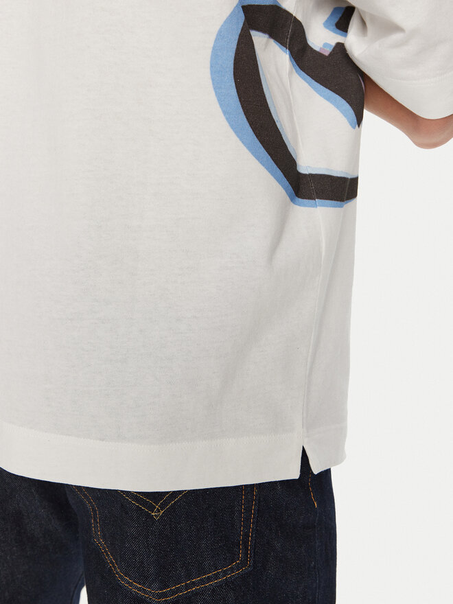 Off-White Off-White Camiseta OMAA119G21JER0050129 Blanco Regular Fit