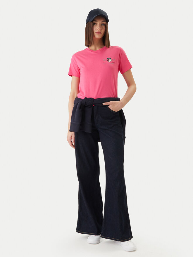 Gant Gant T-Shirt 4200277 Rosa Regular Fit