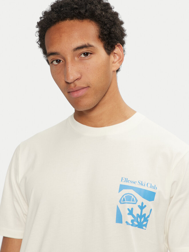 Ellesse Ellesse T-Shirt Skisetta Tee SHX20961 Écru Regular Fit