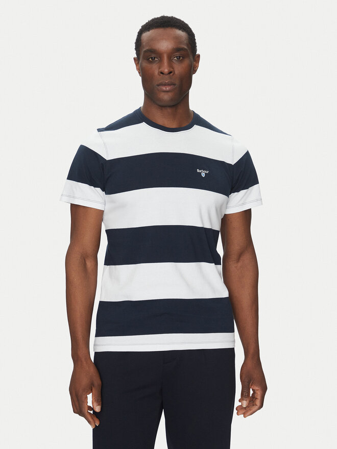Barbour Barbour T-Shirt Whalton MTS1255NY91 Dunkelblau Tailored Fit
