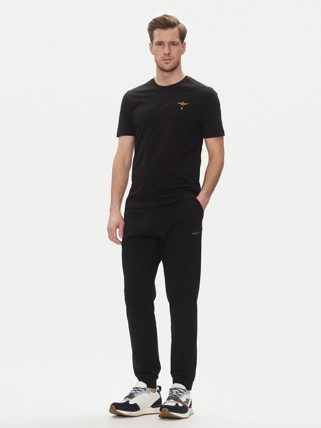 Aeronautica Militare Aeronautica Militare T-Shirt 251TS1580J372 Μαύρο Regular Fit