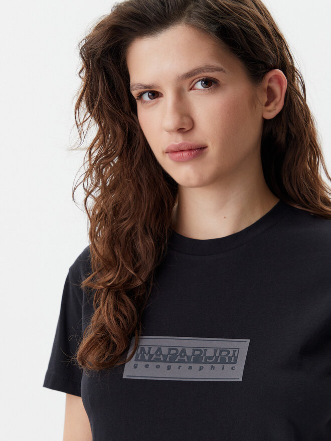 Napapijri Napapijri T-Shirt NP0A4IP1 Schwarz Regular Fit