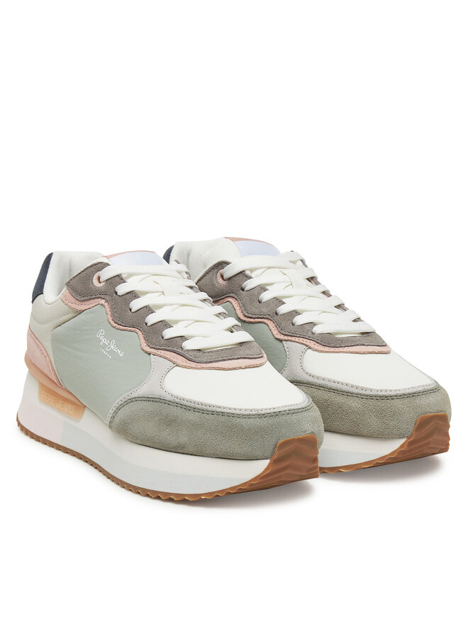 Pepe Jeans Sneakersy Pepe Jeans PLS60034 Zielony