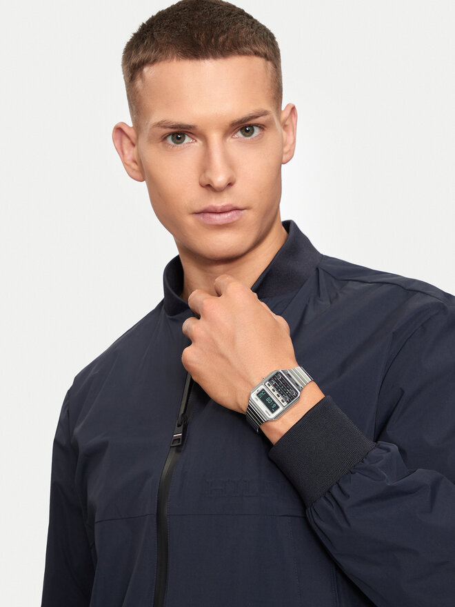 Casio Zegarek Casio Vintage CA-500WE-7BEF Srebrny