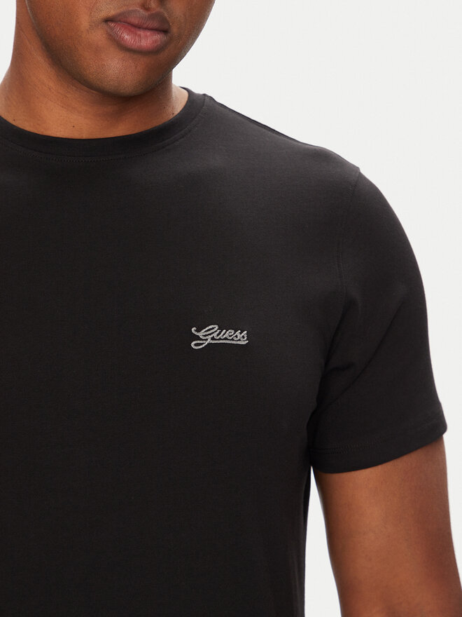 Guess Guess T-Shirt M4GI70 KC9X0 Μαύρο Slim Fit