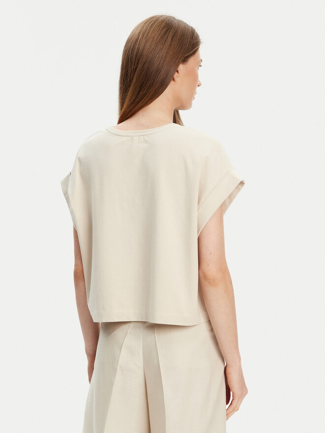 United Colors Of Benetton United Colors Of Benetton Футболка 3IFVD10AF Бежевий Boxy Fit