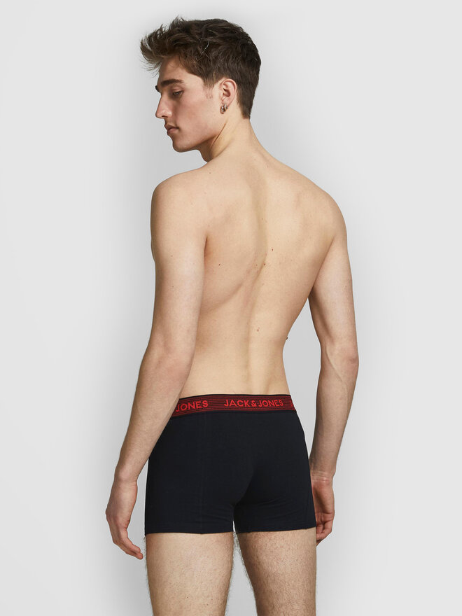 Jack&Jones Jack&Jones Σετ μποξεράκια 3 τμχ Waistband 12127816 Μαύρο