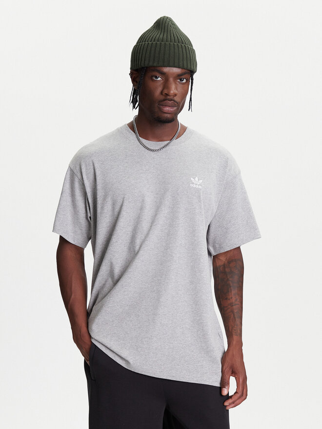 adidas adidas T-Shirt Trefoil Essentials JY6270 Grau Oversize