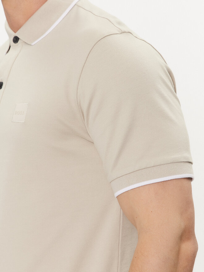 BOSS Boss Поло Passertip 50507699 Бежевий Slim Fit