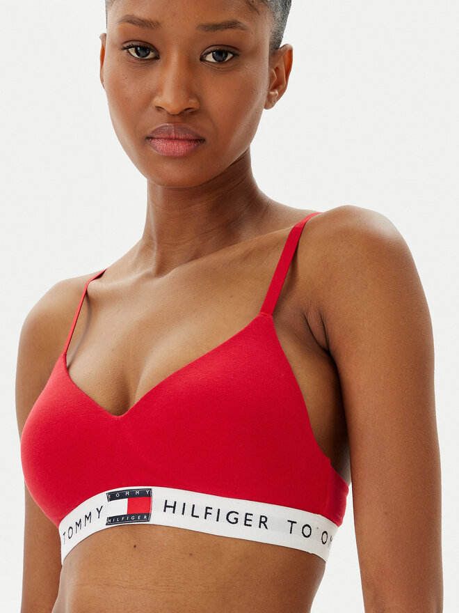 Tommy Hilfiger Tommy Hilfiger Trikotni nedrček UW0UW05715 Rdeča