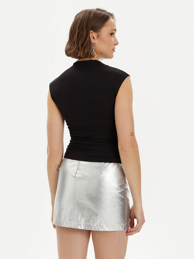 Gina Tricot Gina Tricot Топ 20883 Чорний Slim Fit