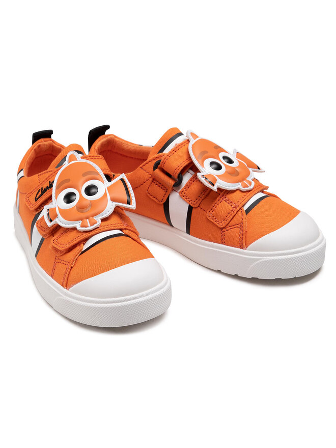 Clarks Trampki Clarks City Nemo K 261576667 Pomarańczowy