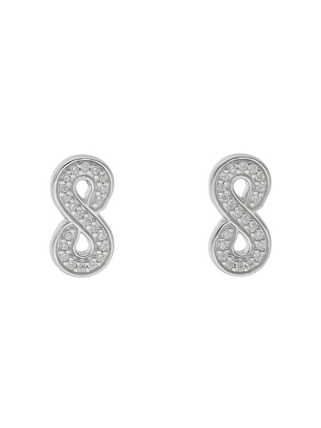 Fossil Сережки Fossil Sterling JFS00634040 Срібний
