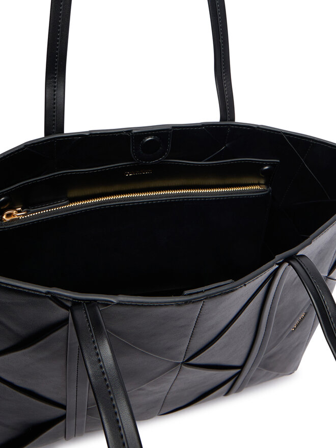 Calvin Klein Handtasche Calvin Klein Woven Medium Carryall LV04F3548G Schwarz
