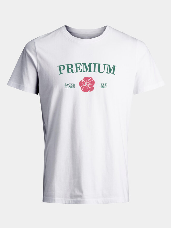 Jack&Jones Jack&Jones Camiseta Jprblaalfie 12259673 Blanco Regular Fit