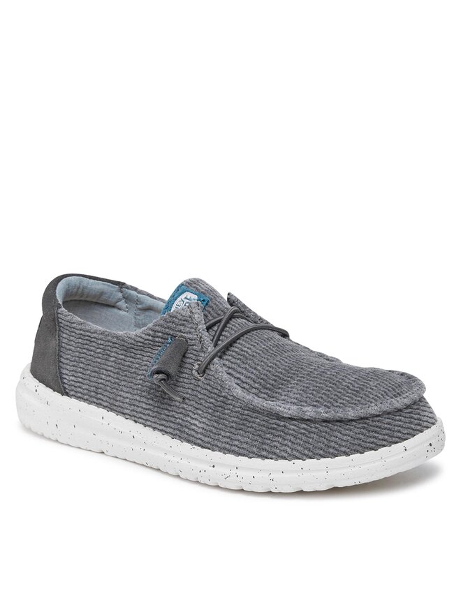 Hey Dude Półbuty Hey Dude Wendy Wave Corduroy 40195-025 Szary