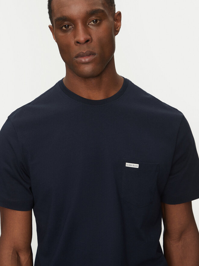 Guess Jeans Guess Jeans T-Shirt M5RI74 K8FQ4 Dunkelblau Regular Fit