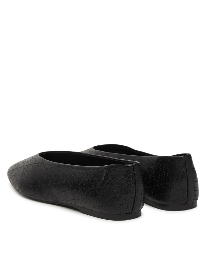 Calvin Klein Ballerinas Calvin Klein Square Ballerina Aop Lth HW0HW02936 Schwarz