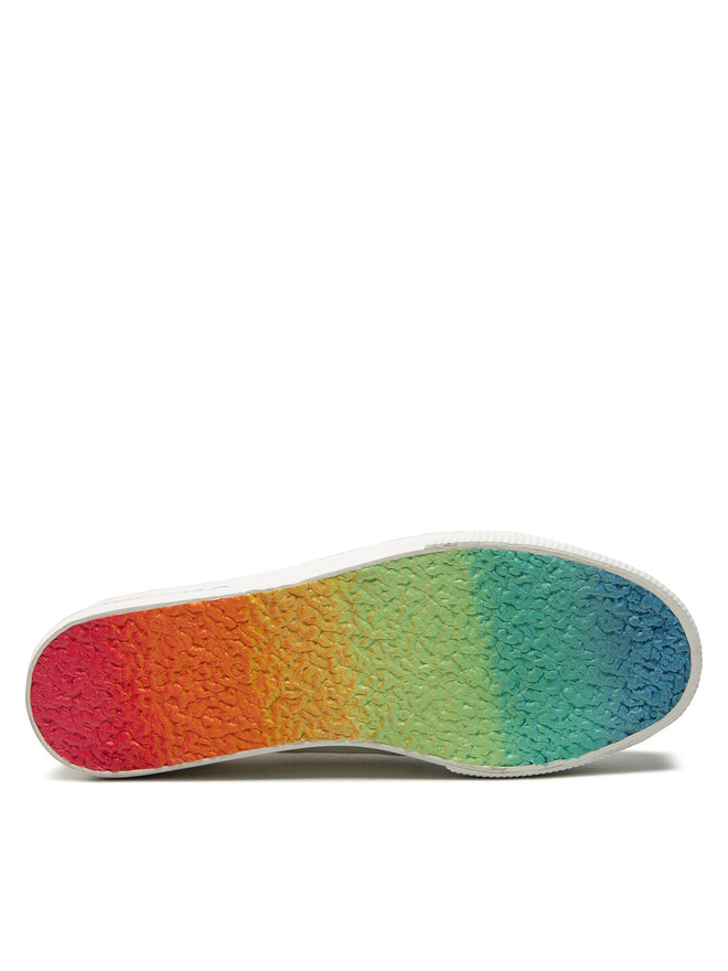 Sneakers aus Stoff Superga 2790 Platform S7113KW WeiB eschuhe