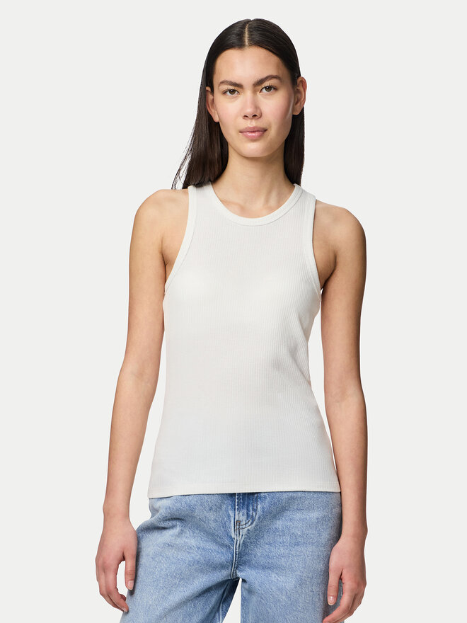 Pieces Pieces Top Ruka 17133673 Blanco Slim Fit