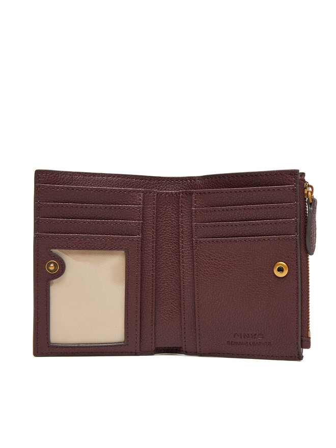 PINKO Portofel Mare de Damă PINKO Compact Wallet AI 25-26 PCPL 103612 A29Q Vișiniu