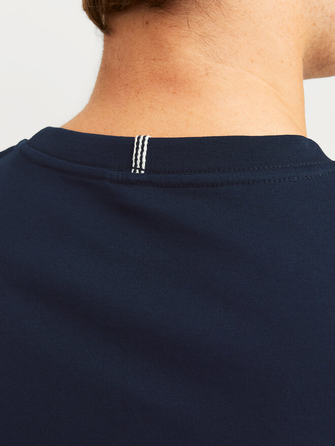 Jack&Jones Jack&Jones Marškinėliai Fredeiksberg 12262492 Tamsiai mėlyna Regular Fit