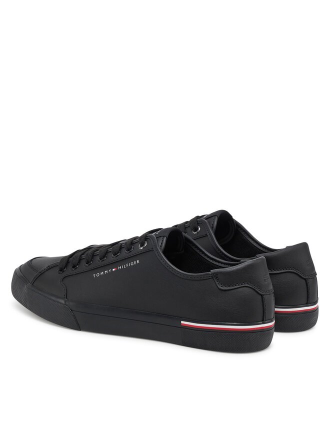 Tommy Hilfiger Sneakers Tommy Hilfiger Core Corporate Vulc Leather FM0FM05399 Schwarz
